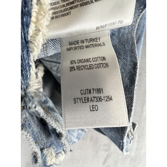 Agolde Leo Vest in Fray Size Large Denim Vest - Picture 8 of 8